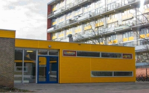 Renovatie basisschool en gymzaal Rijswijk, het nieuwe aangebouwde speellokaal